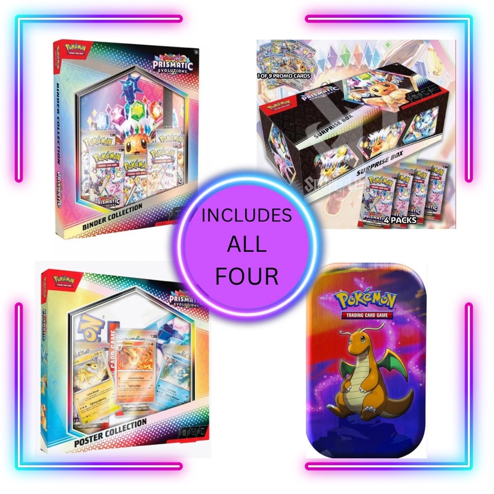 TCG Pokemon Prismatic Evolutions Bundle/Lot - READY TO SHIP - BRAND NEW SEALED!